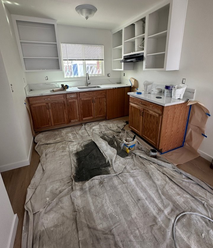 kitchen painting on a home in Meridian, Idaho
