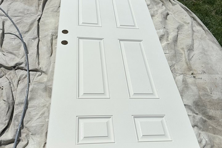 door painting on a home in Meridian, Idaho