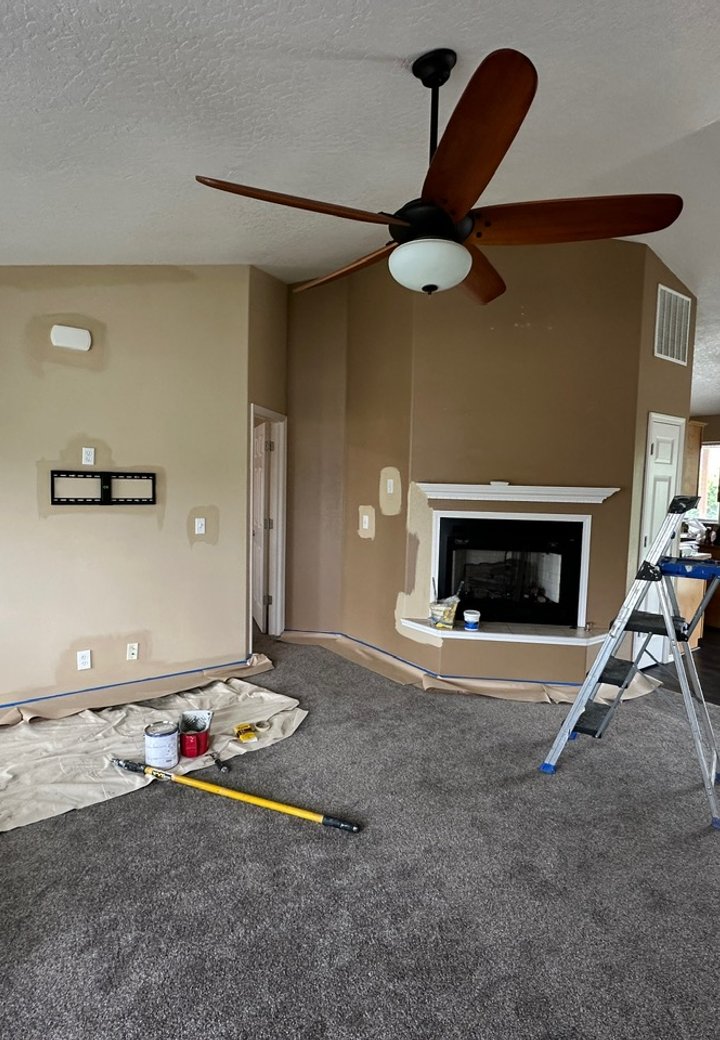 living room painting in Meridian, Idaho